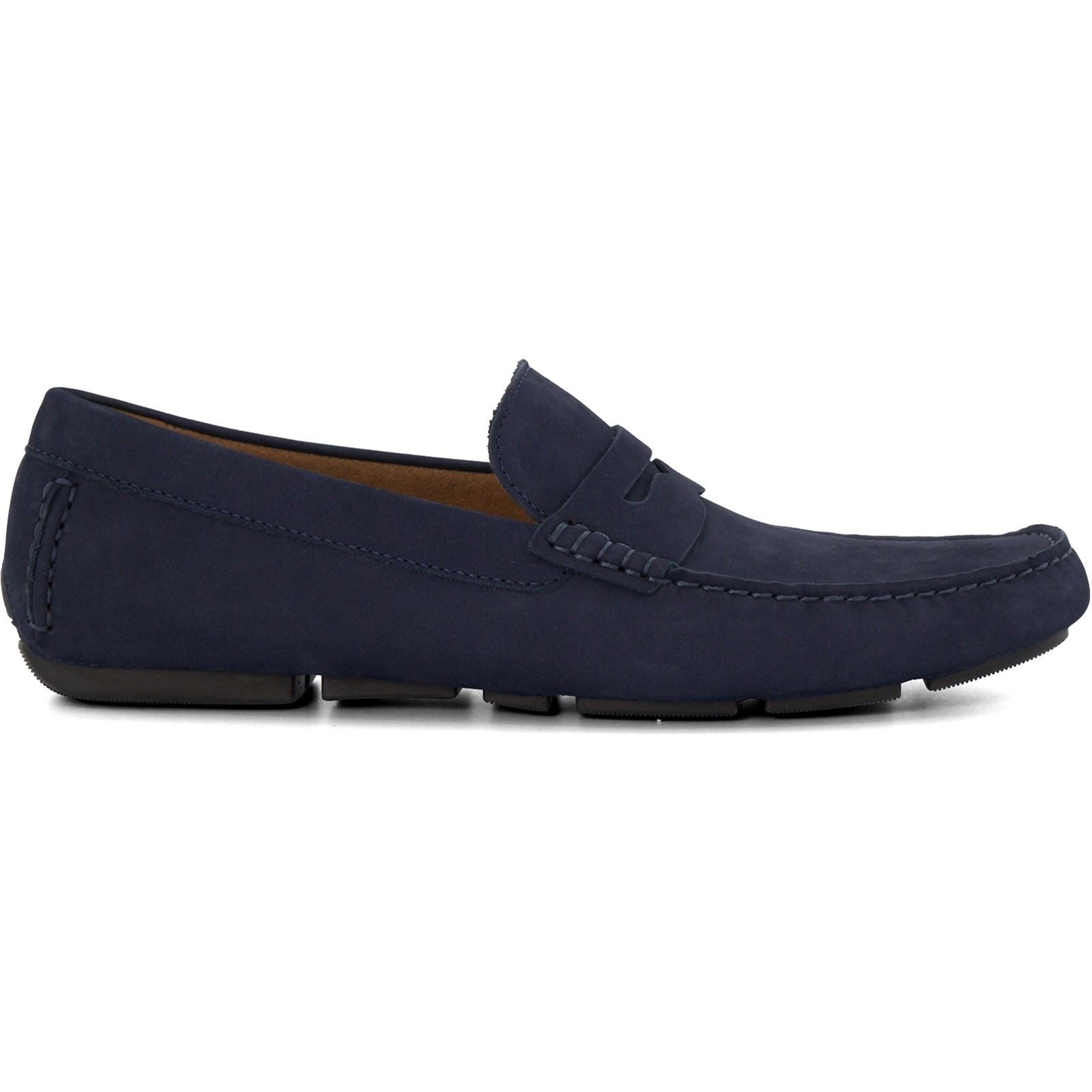 Dune Bradlay Herren Mokassins Aus Wildleder In Blau