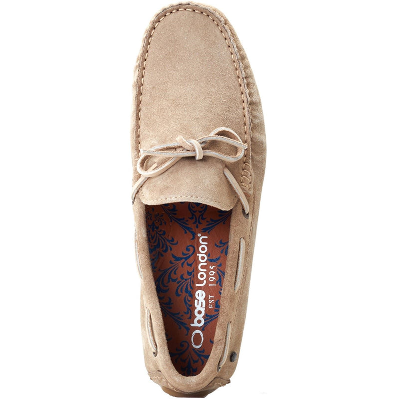 Base London Brooks Leder Herren Sand Loafers