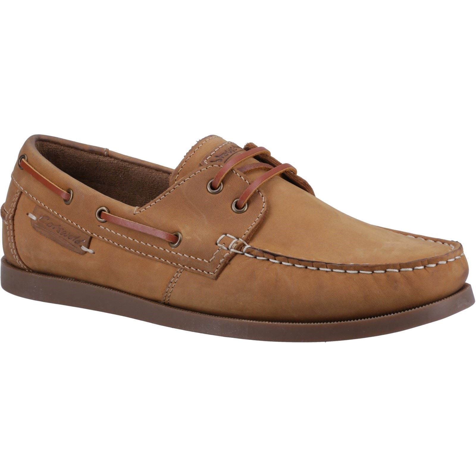 Cotswold Bartrim Leder Herren Camel Bootsschuhe