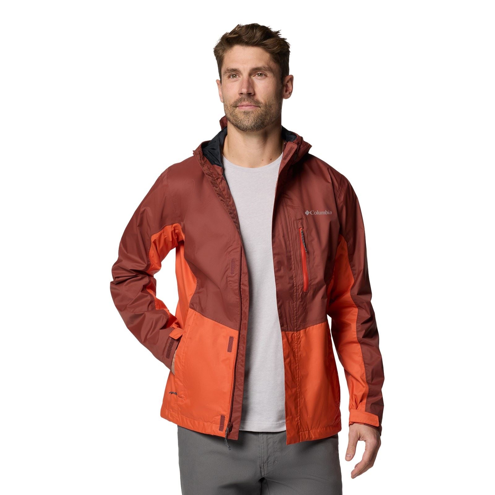 Columbia Pouring Adventure III Jacket Herren Rote Regenjacke