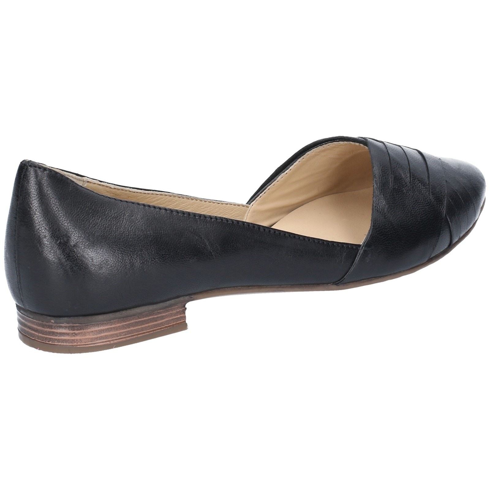Hush Puppies Marley Ballerina Leder Damen Schwarze Flats