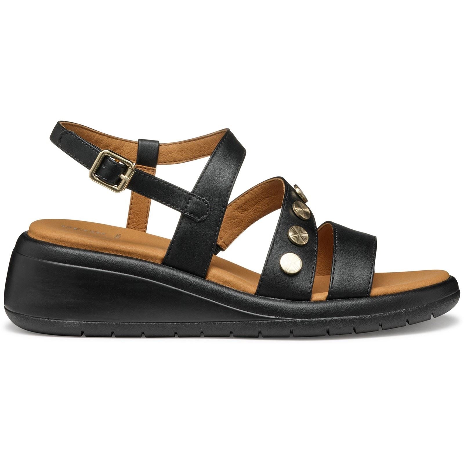 Geox D MELICONIA Synthetische Polyurethan Damen Schwarze Farbe Keilabsätze