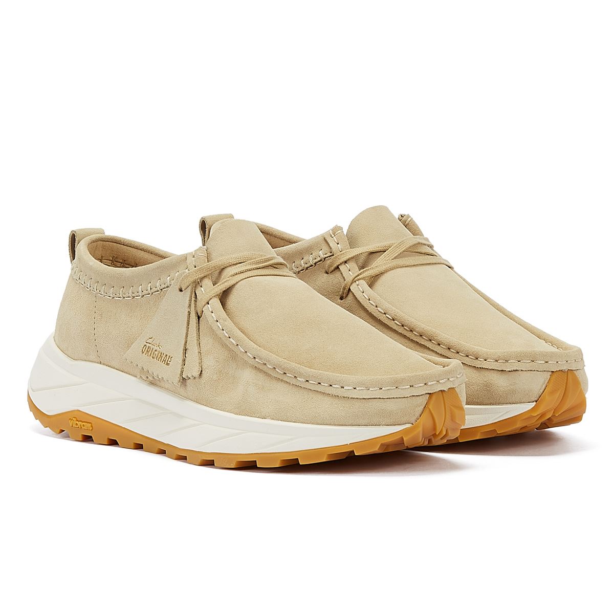 Clarks Originals Walla Eden Lo Herren-Lederslipper Aus Ahorn-Wildleder