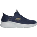 Skechers Skech-Lite Pro Primebase Herren Turnschuhe In Marineblau/Gelb