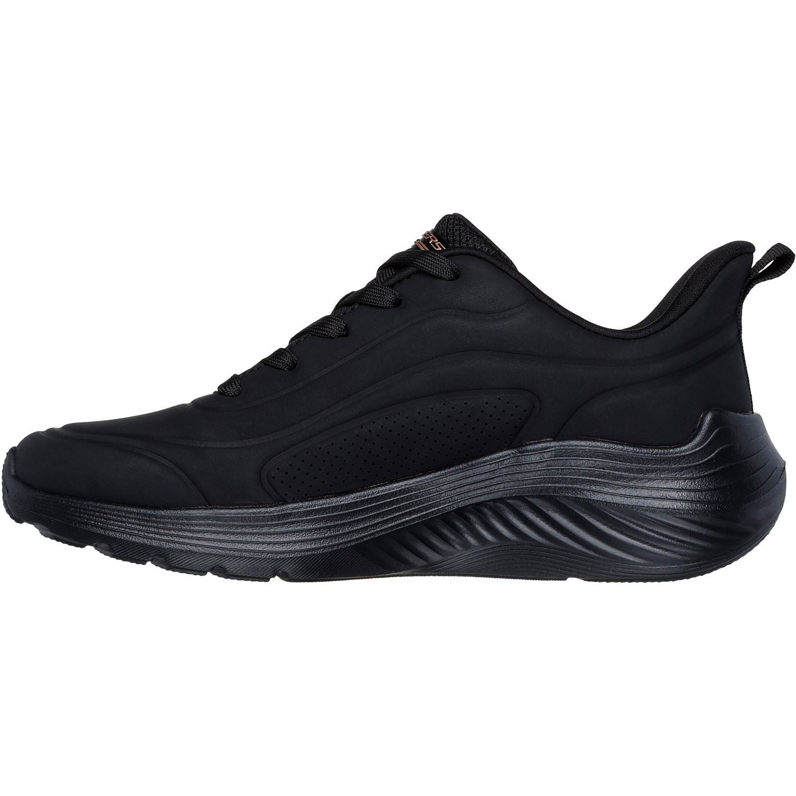 Skechers BOBS Sport Squad Waves Just Wading Synthetische Damen Sneaker In Schwarz.