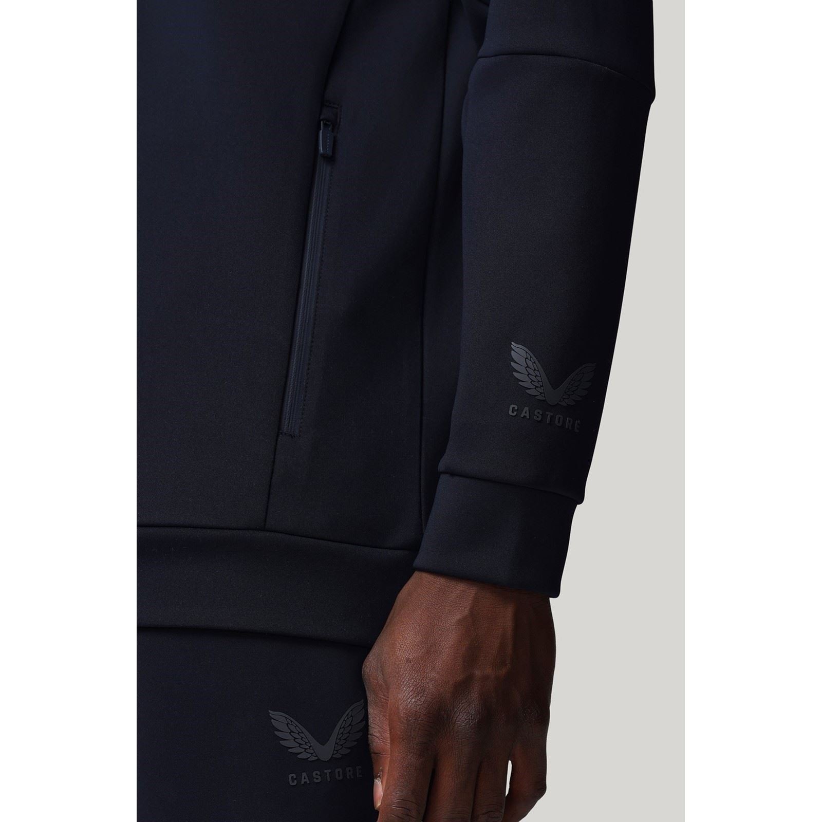 Castore Flex 1/4 Zip Herren Blaues Sweatshirt
