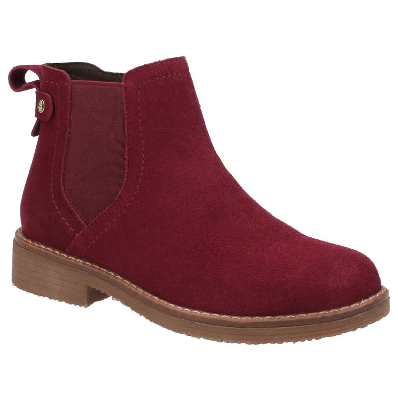 Hush Puppies Maddy Wildleder Damen Bordeaux Stiefel