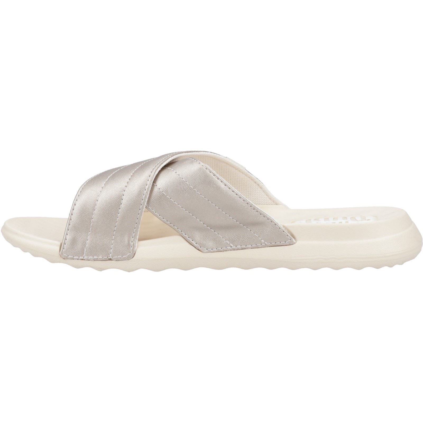 HEYDUDE Christi Slide Distressed Damen Metallic-Sandalen