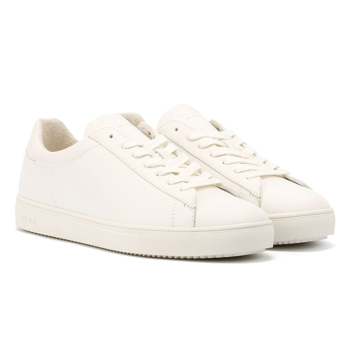 Clae Bradley Essentials Leder Herren Weiße Sneakers