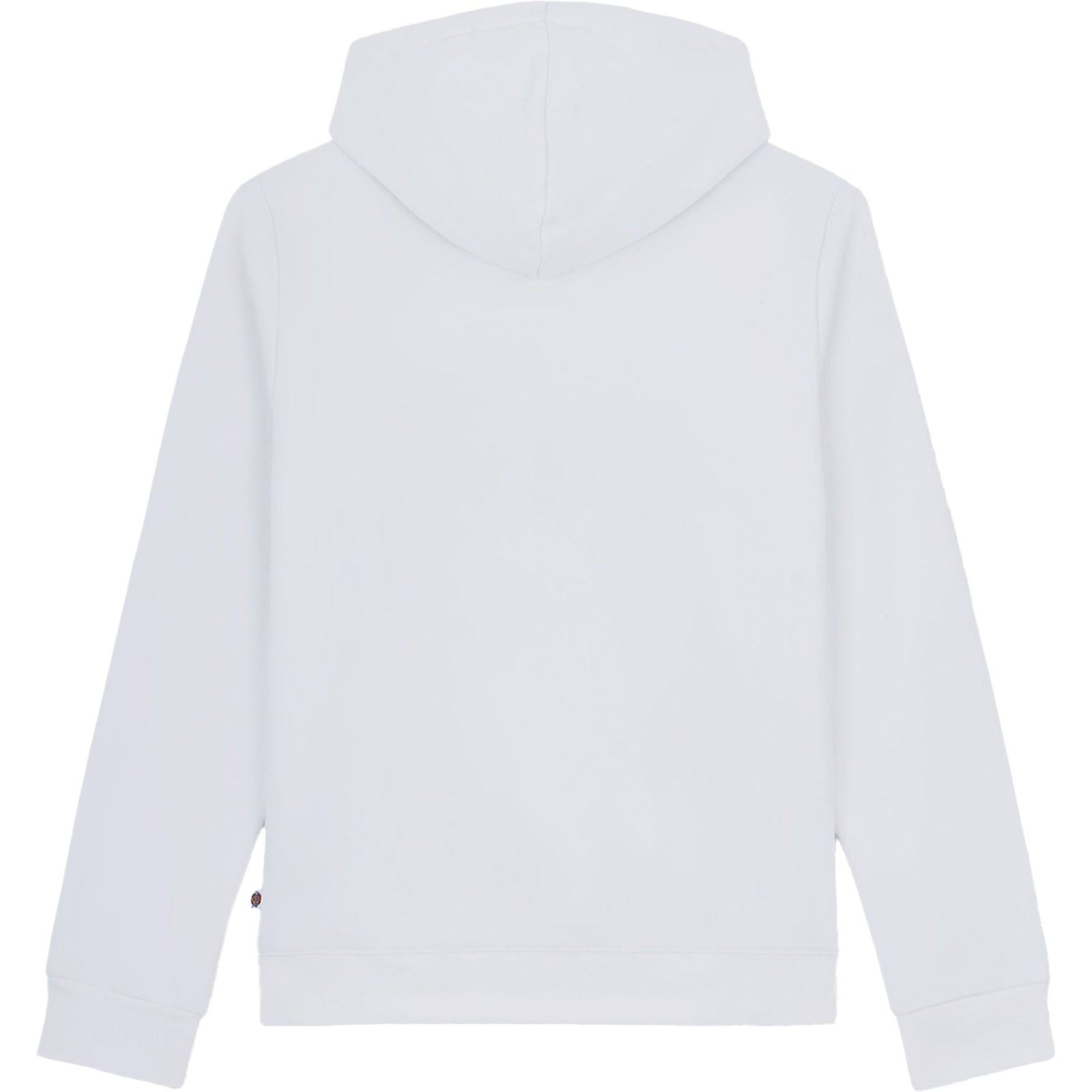 Dickies Icon Logo Polyester Unisex Erwachsene Weißes Kapuzensweatshirt