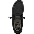 HEYDUDE Wally Sox Herren Bootsschuhe Aus Mikro-Wildleder In Total Schwarz