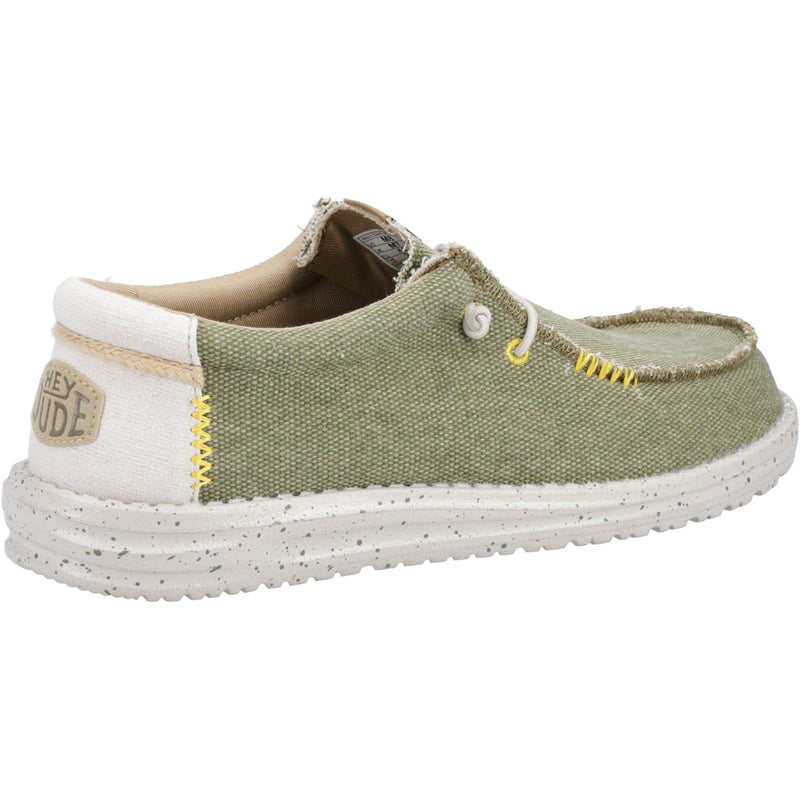 HEYDUDE Wally Coastline Stoff Herren Olive Bootsschuhe