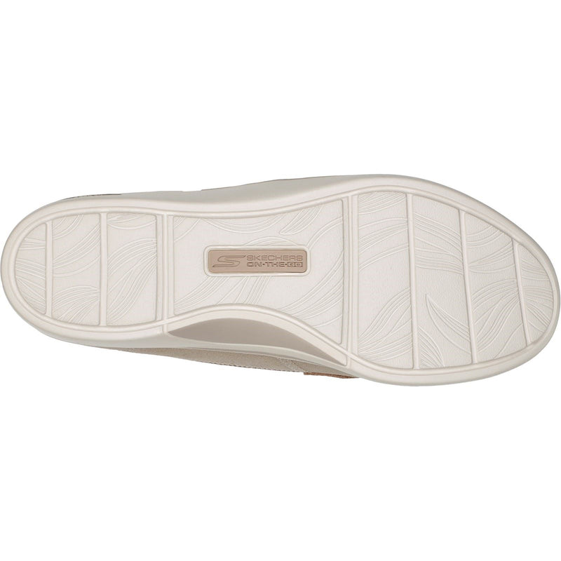 Skechers Arch Fit Uplift Cruise'N By Synthetik Damenschuhe Mit Natürlicher Bootsschuh-Silhouette