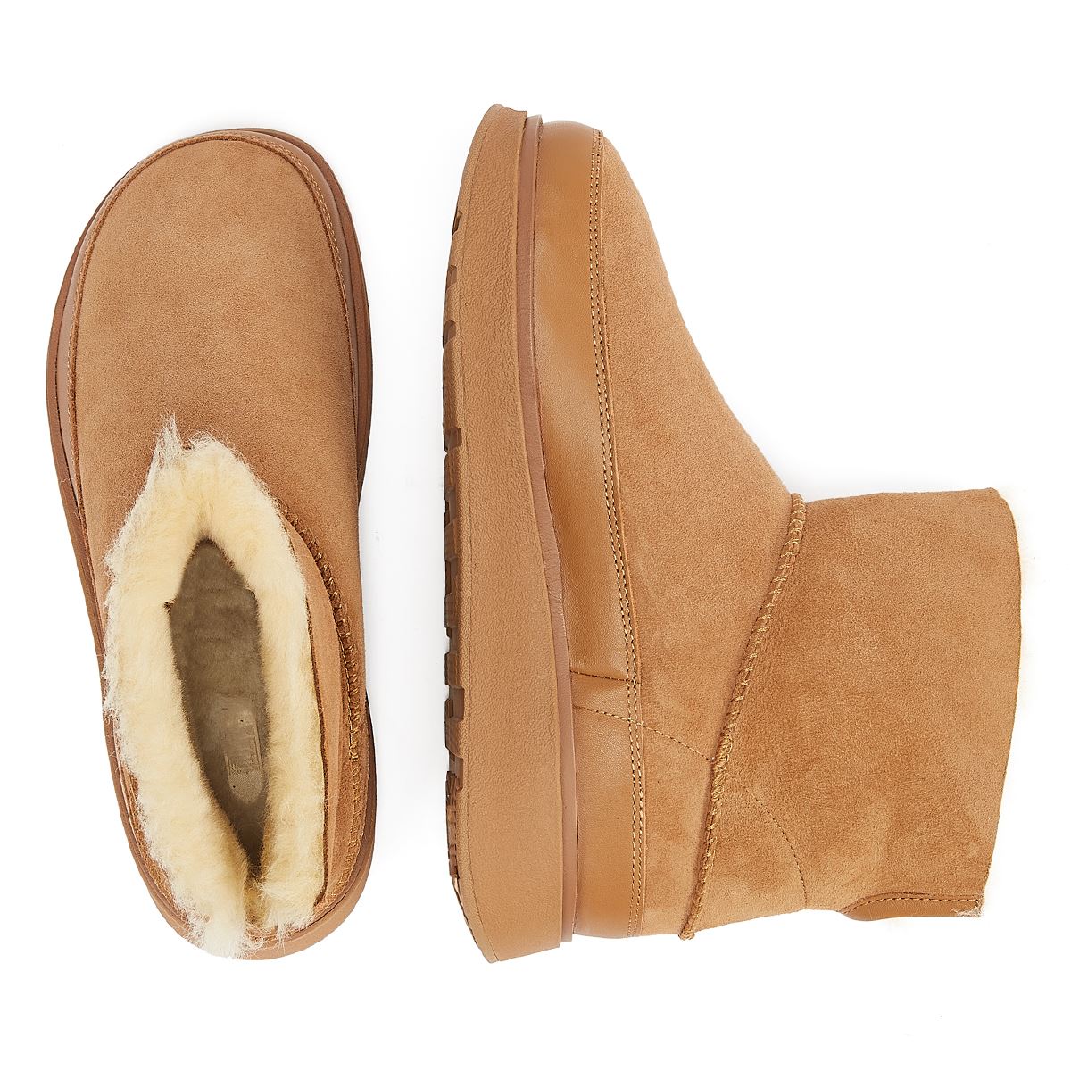 FitFlop Shearling Damen Stiefel In Beige