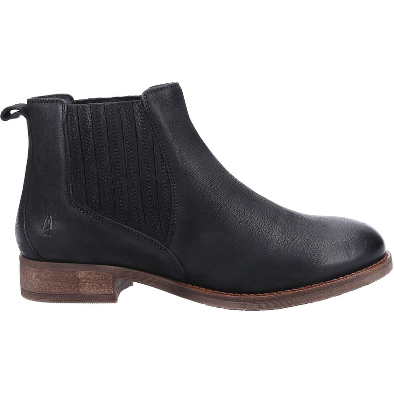Hush Puppies Edith Damenlederstiefel In Schwarz