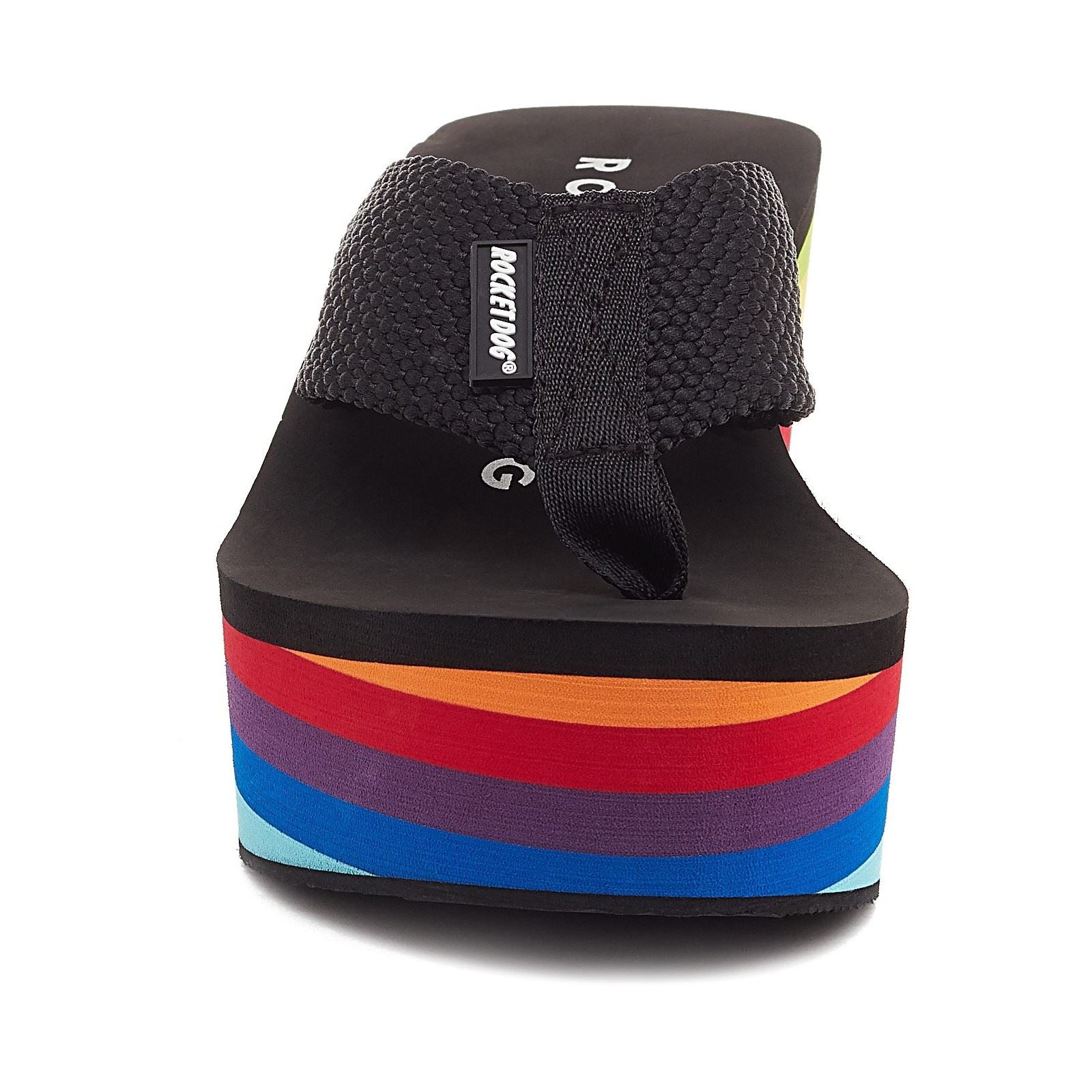 Rocket Dog Crush Baumwollschwarze Wedges Für Damen