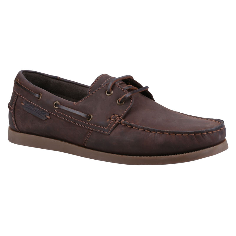 Cotswold Bartrim Leder Herren Braune Bootsschuhe