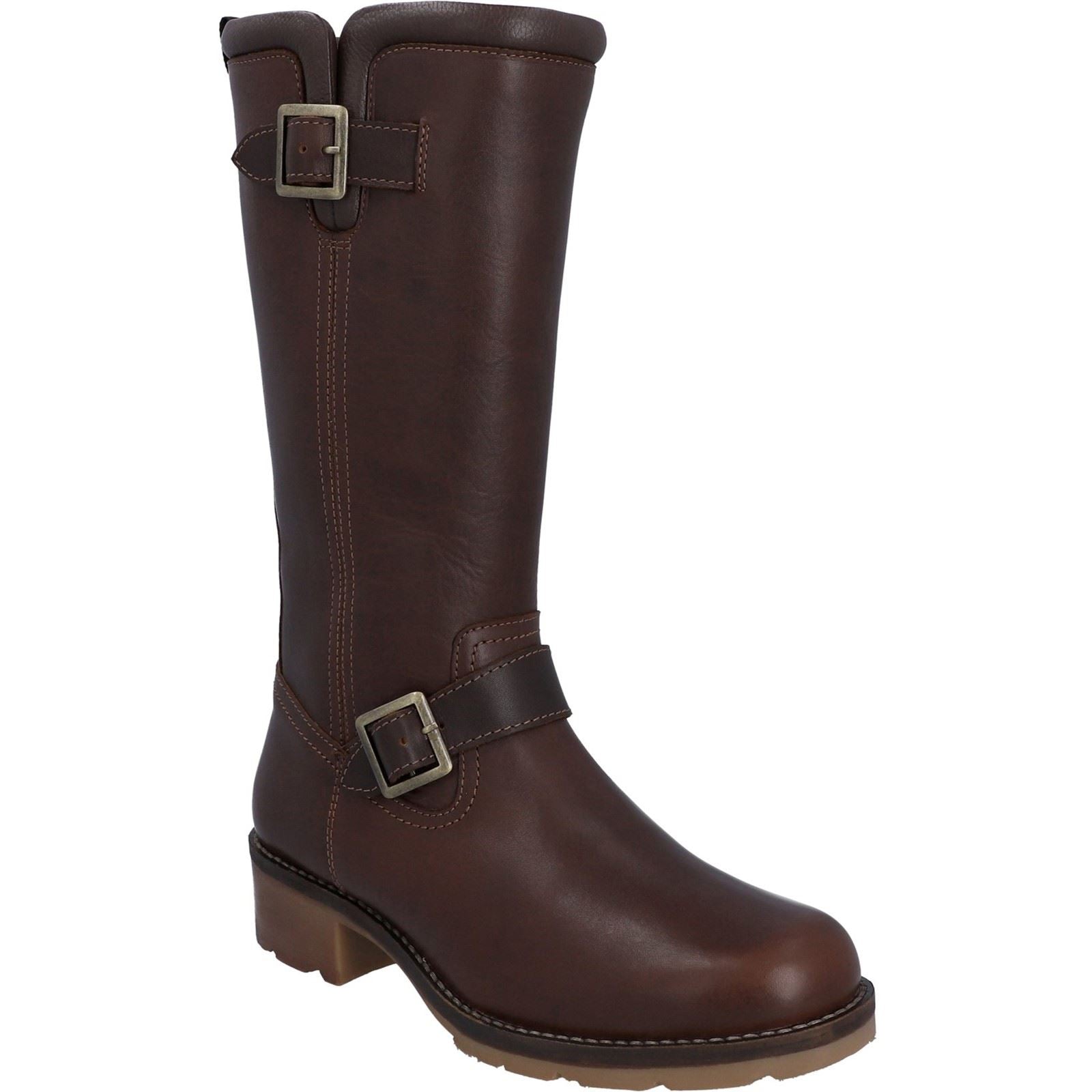 Hunter Iona Damenstiefel Aus Braunem Leder