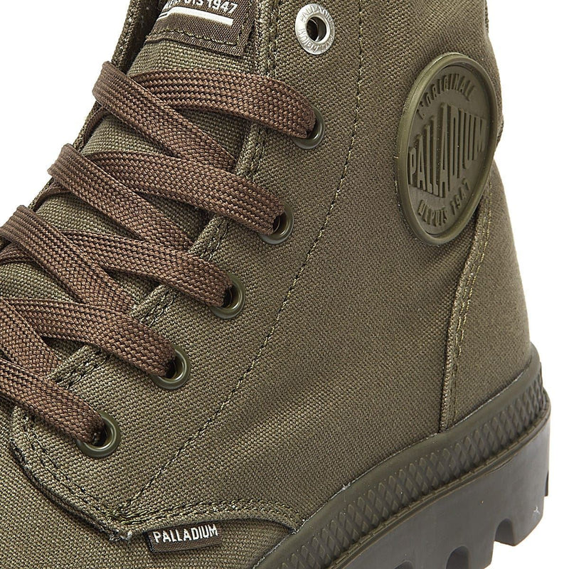 Palladium Pampa Hi Mono Chrome Grüne Stiefel