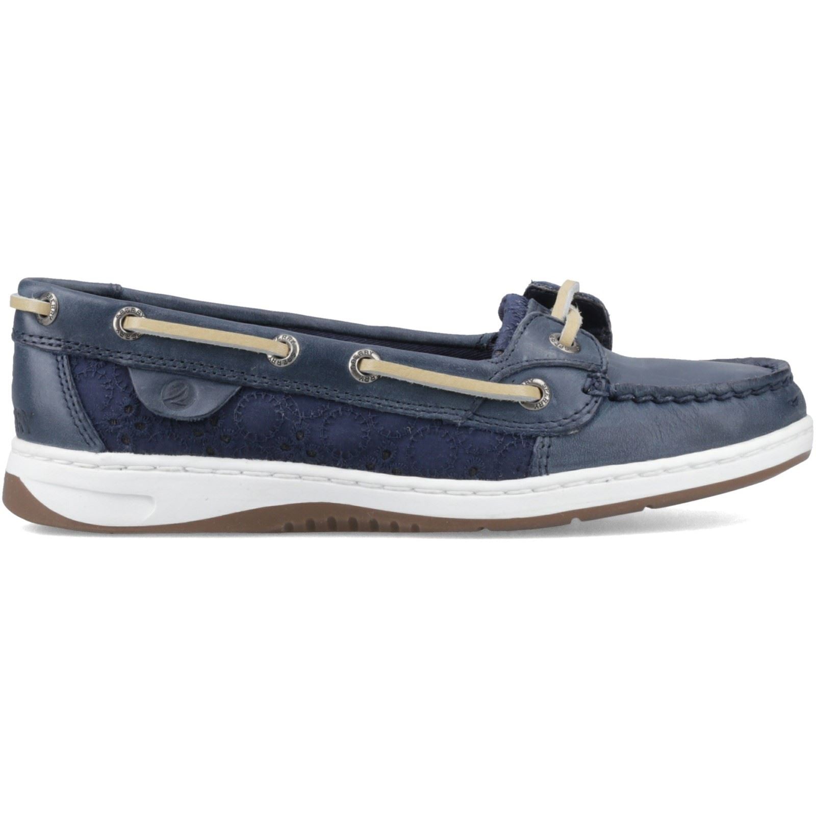 Sperry Angelfish Leder & Baumwollschuhe Für Damen In Marineblau