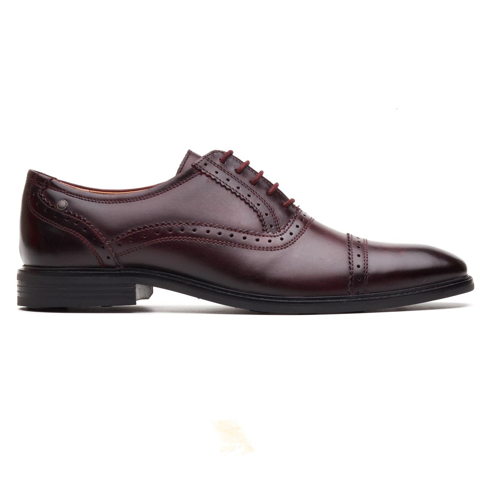 Base London Ascot Oxford Leder Herren Bordo Oxford Schuhe