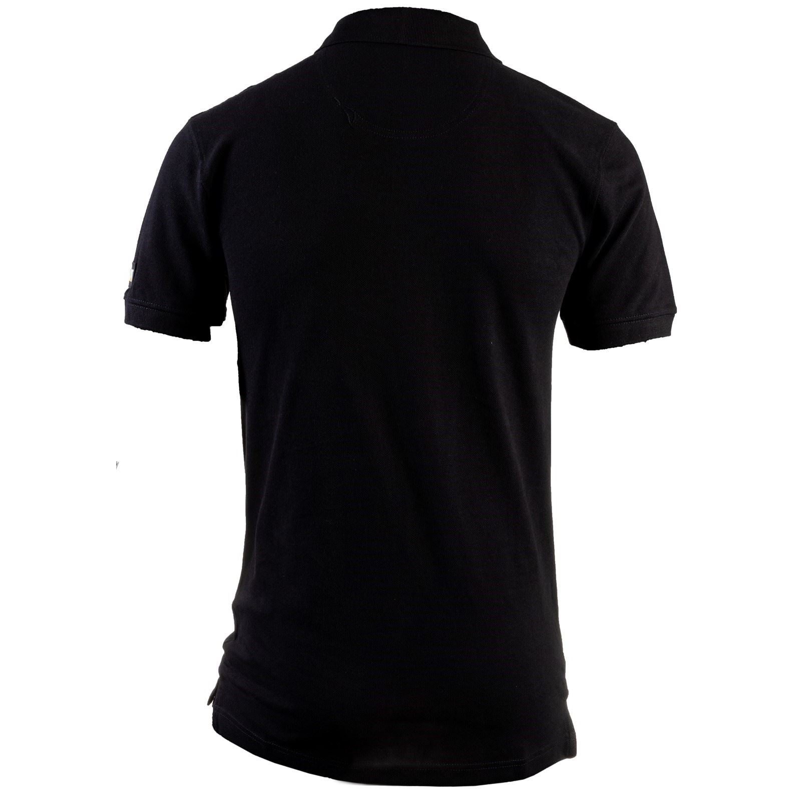 Caterpillar Essentials Baumwolle Herren Schwarzes Polohemd