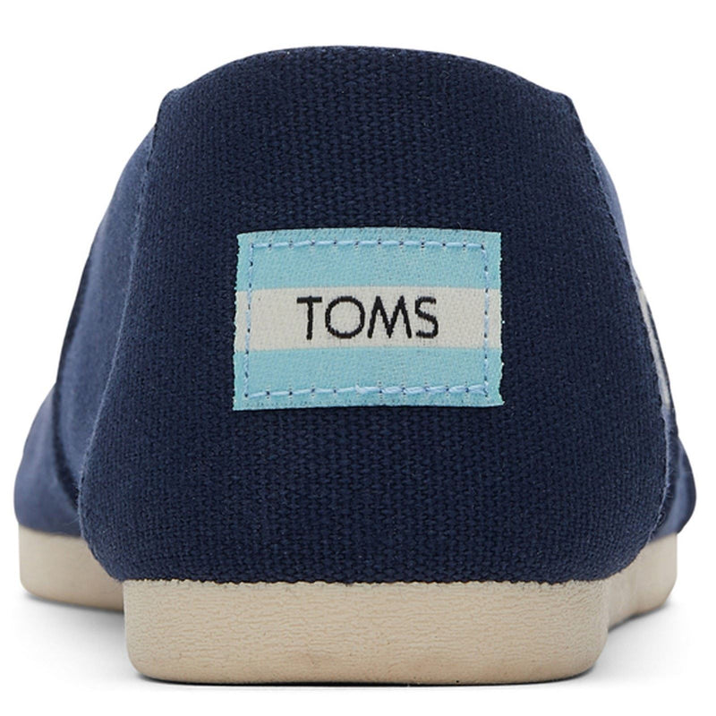 TOMS Alpargata 100% Baumwoll-Damenespadrilles In Marineblau