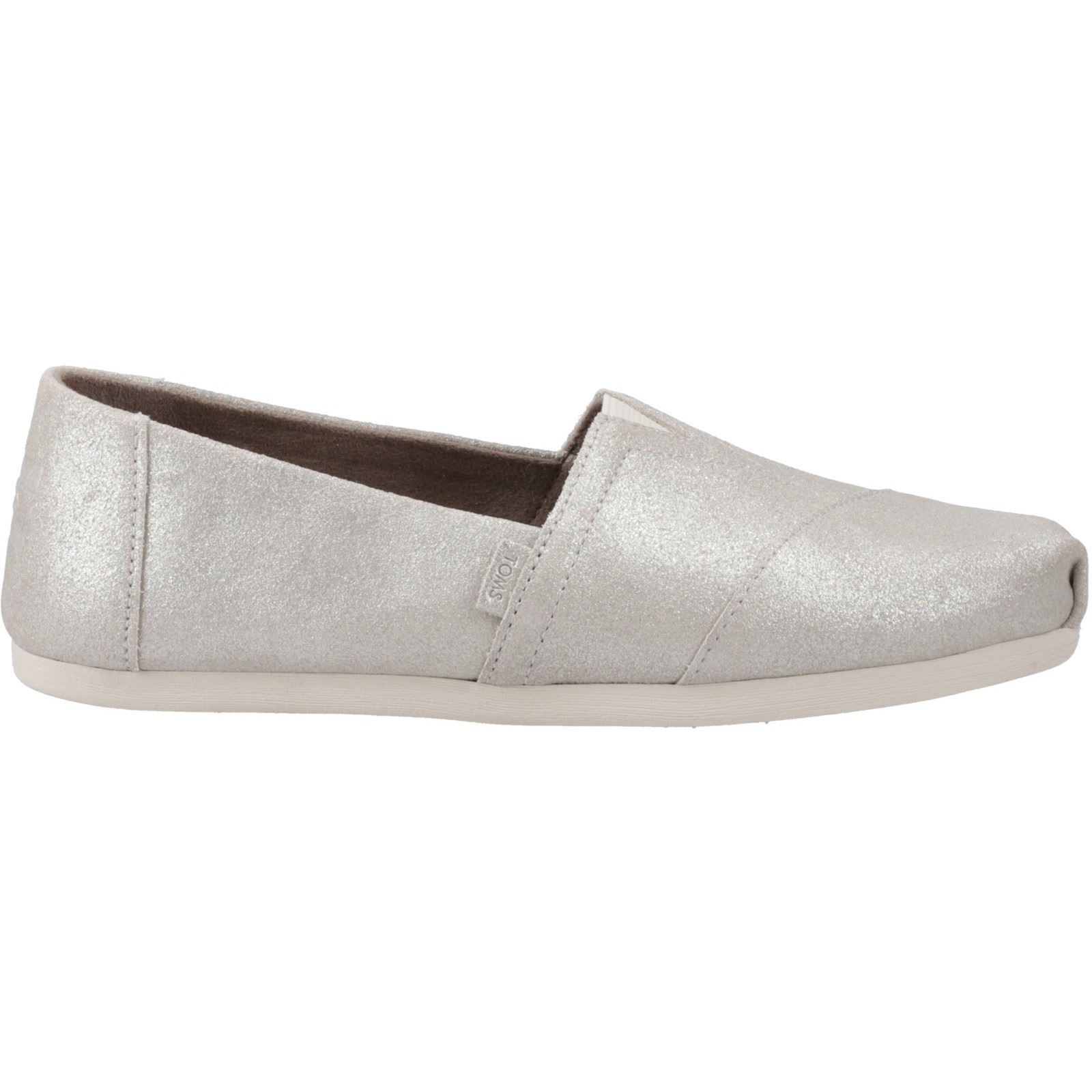 TOMS Alpargata with Cloudbound Leder Damen Silber Espadrilles