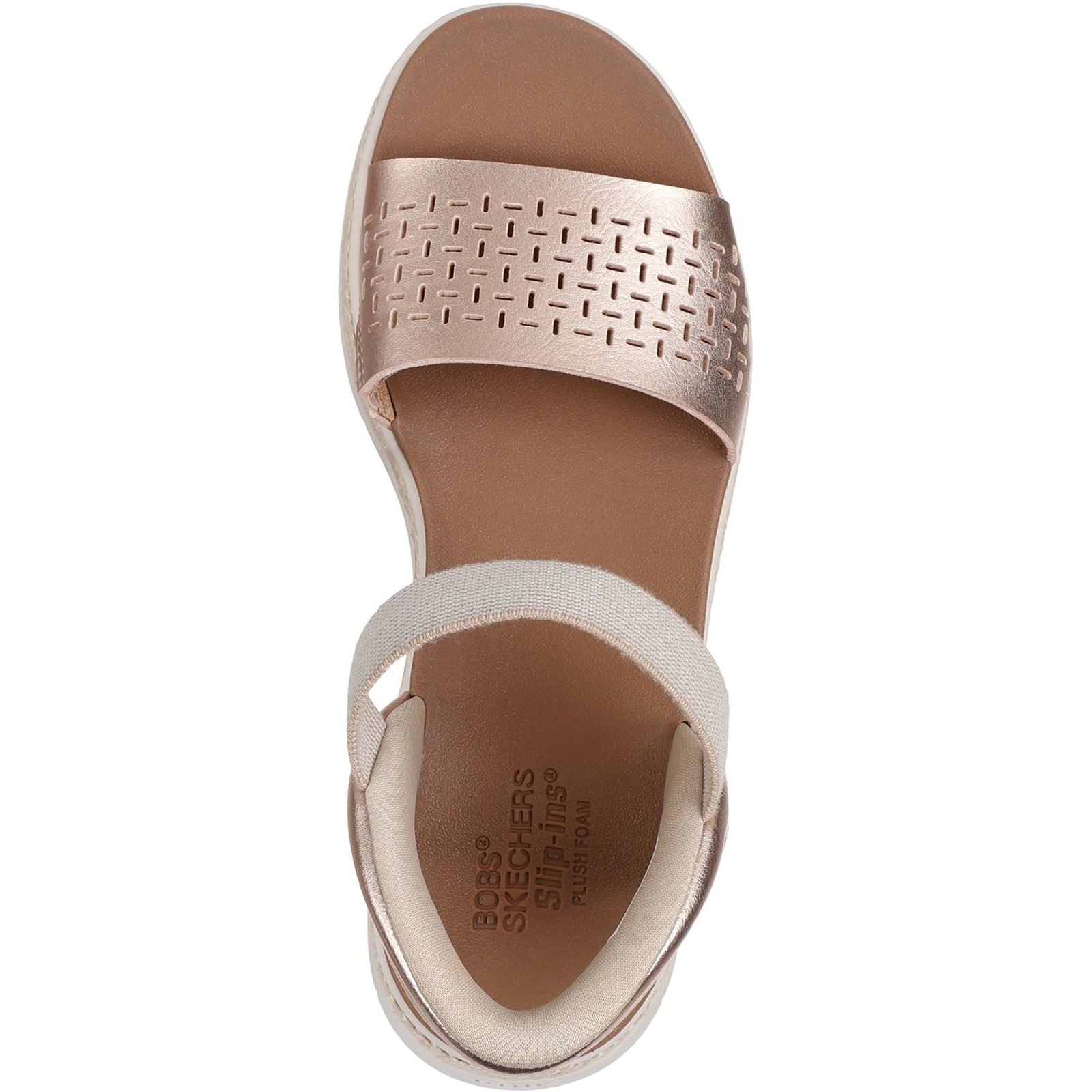 Skechers BOBS Sun Ray Damen Sandalen In Roségold