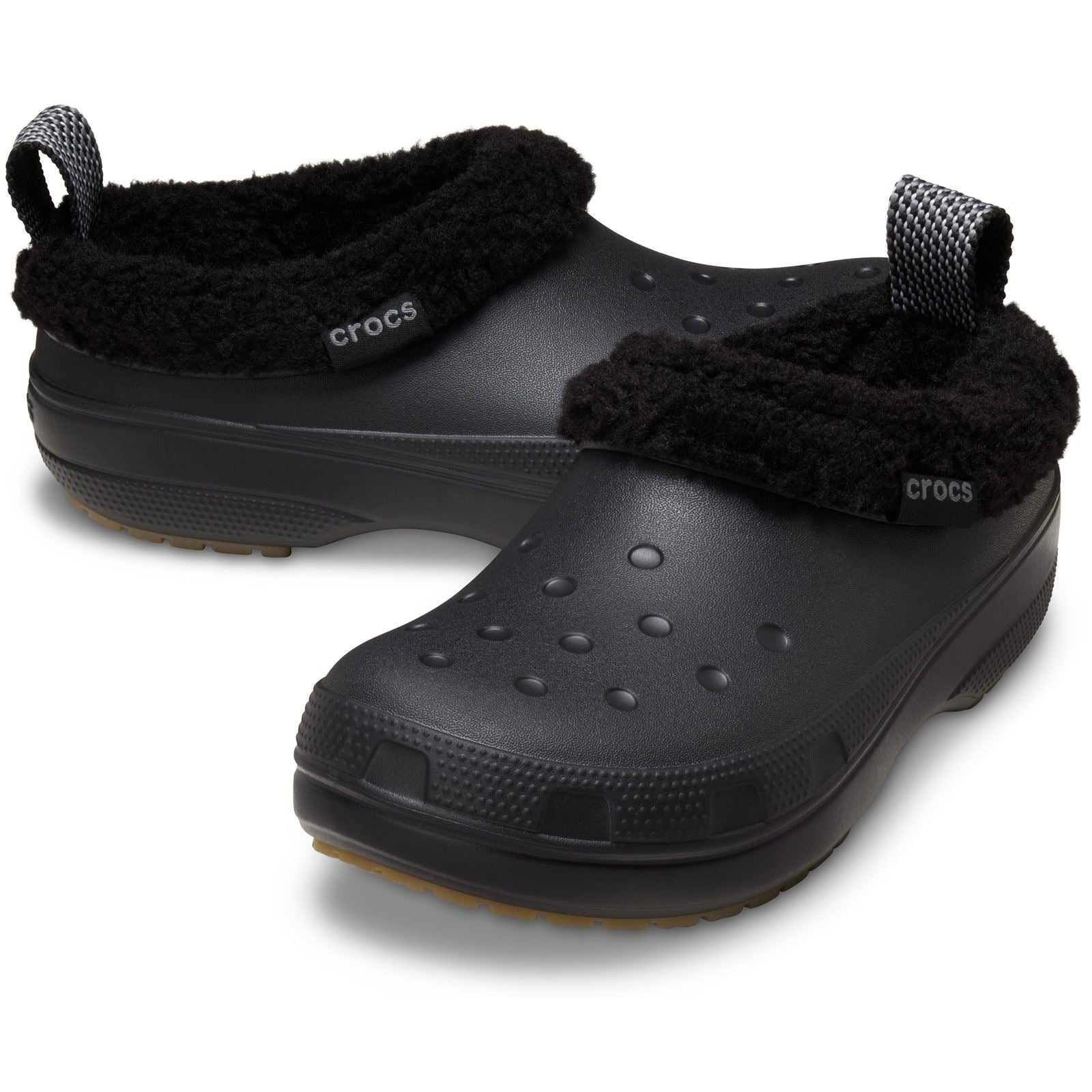 Crocs Classic Lined Shorty Thermoplastische Schwarze Herrenpantoletten