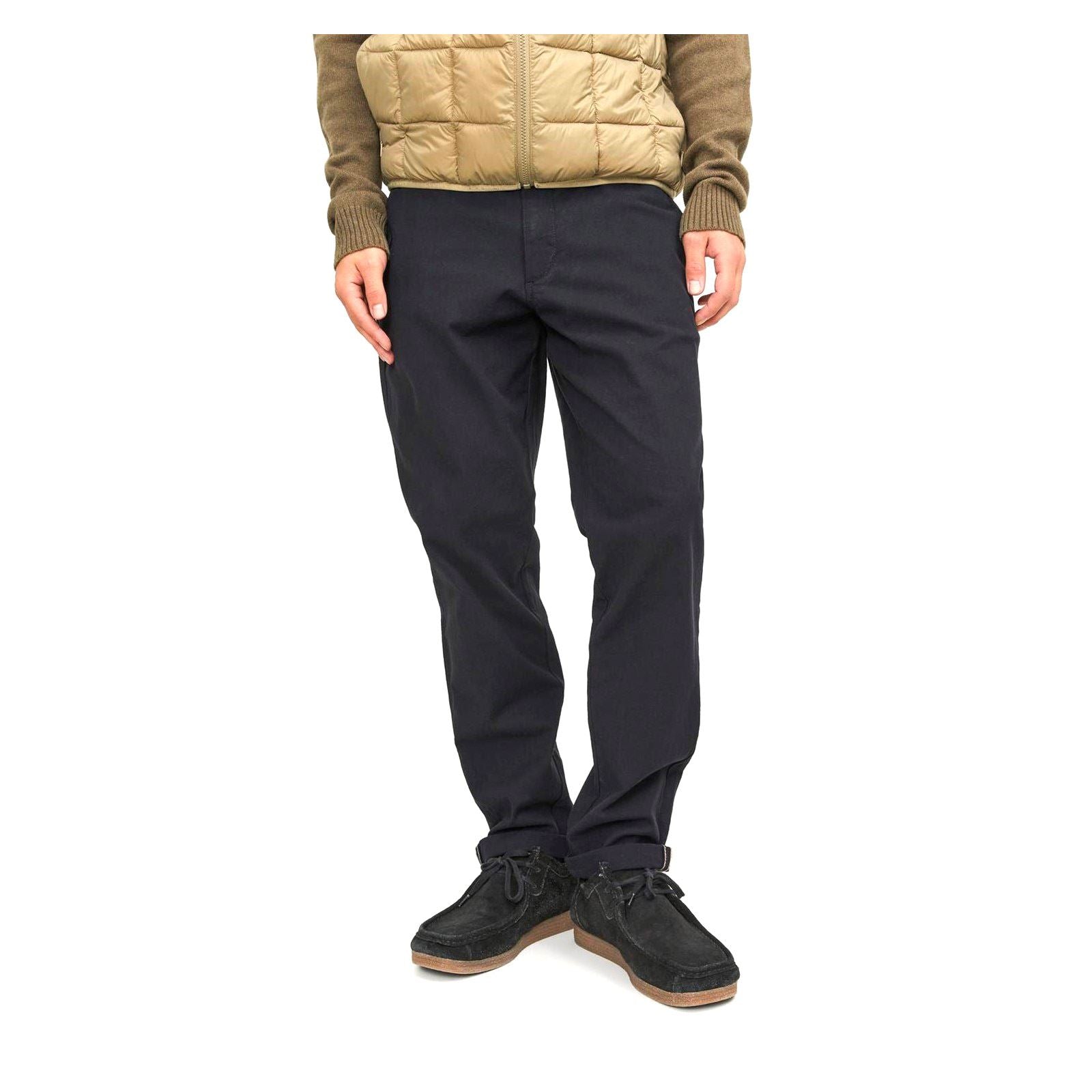Jack & Jones Marco Baumwoll Herren Schwarze Chino Hosen