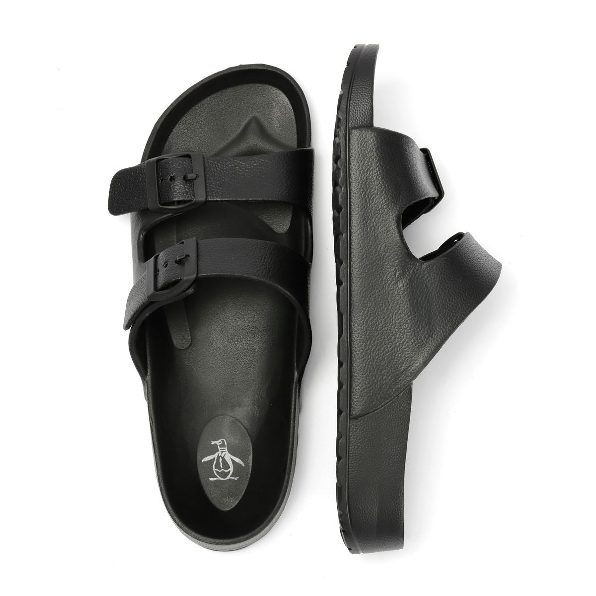 Penguin Eden Herren Schwarze Sandalen