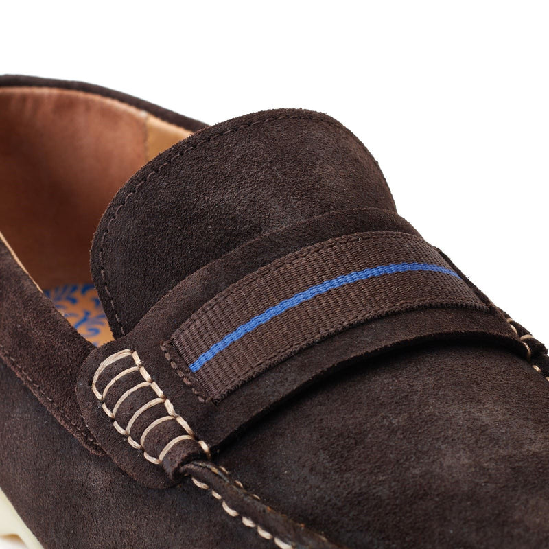 Base London Drum Herrenschuhe Aus Gebranntem Braunem Leder