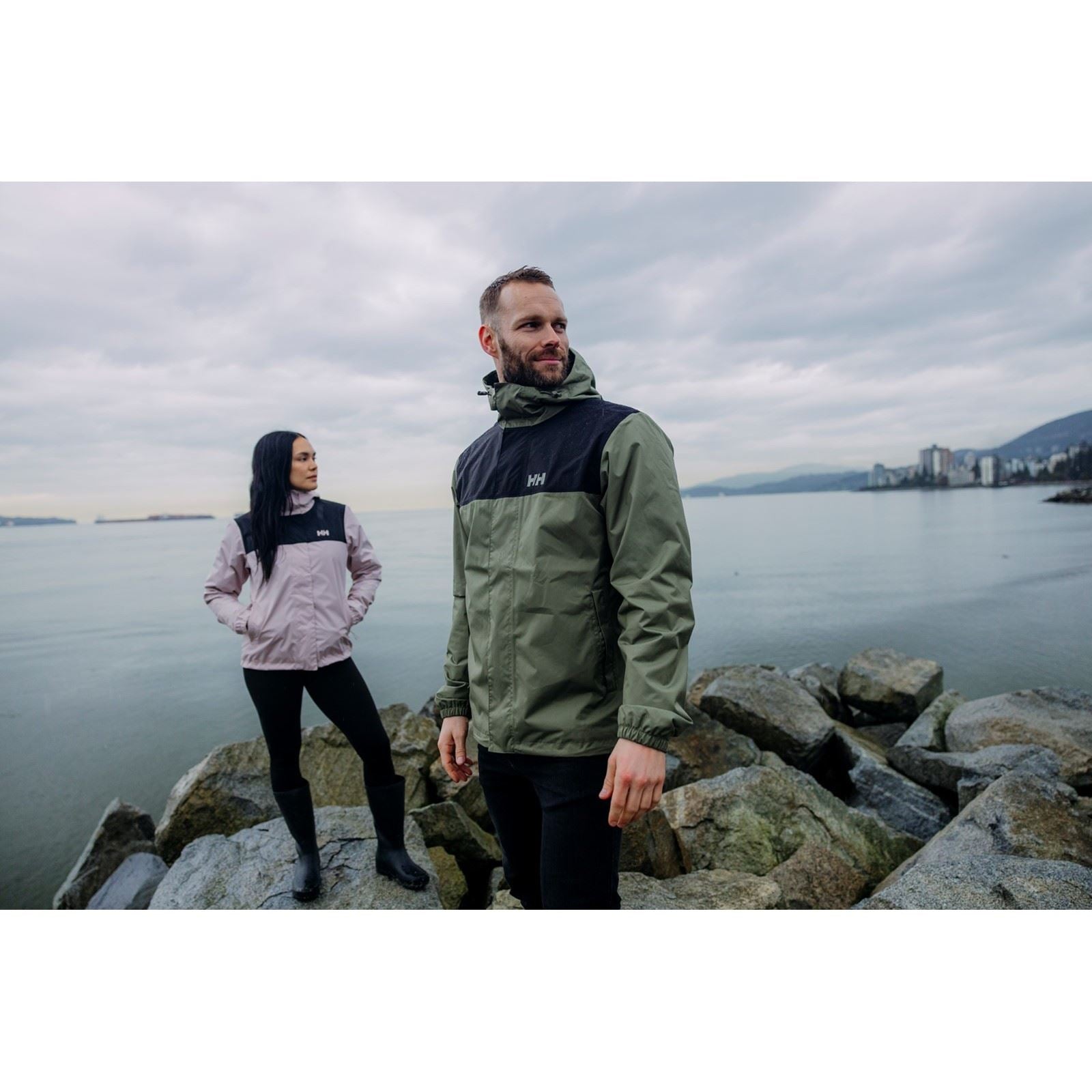 Helly Hansen Sport Vancouver Herren Regenjacke In Grün