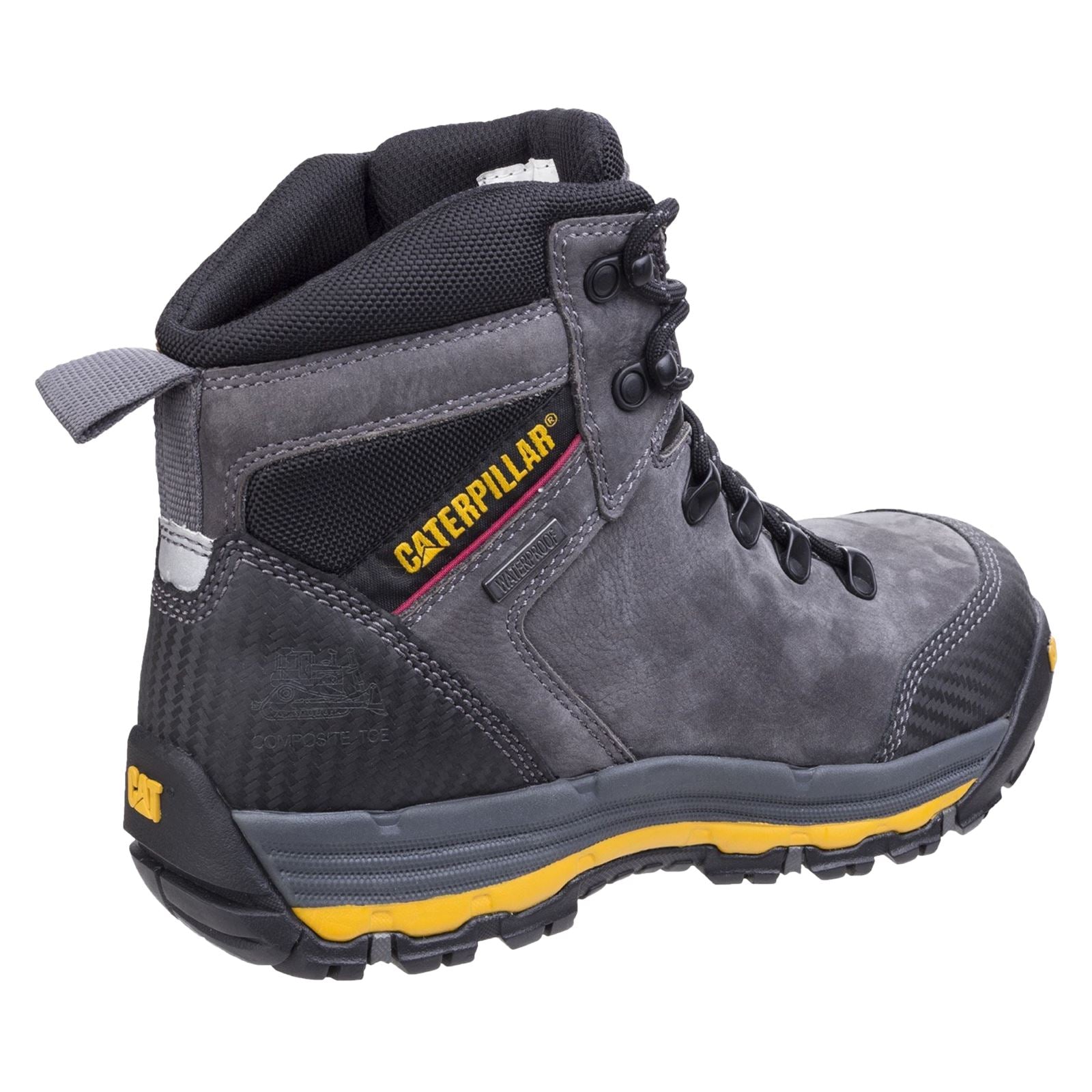 Caterpillar Munising Leder Dunkler Schatten Sicherheitsstiefel