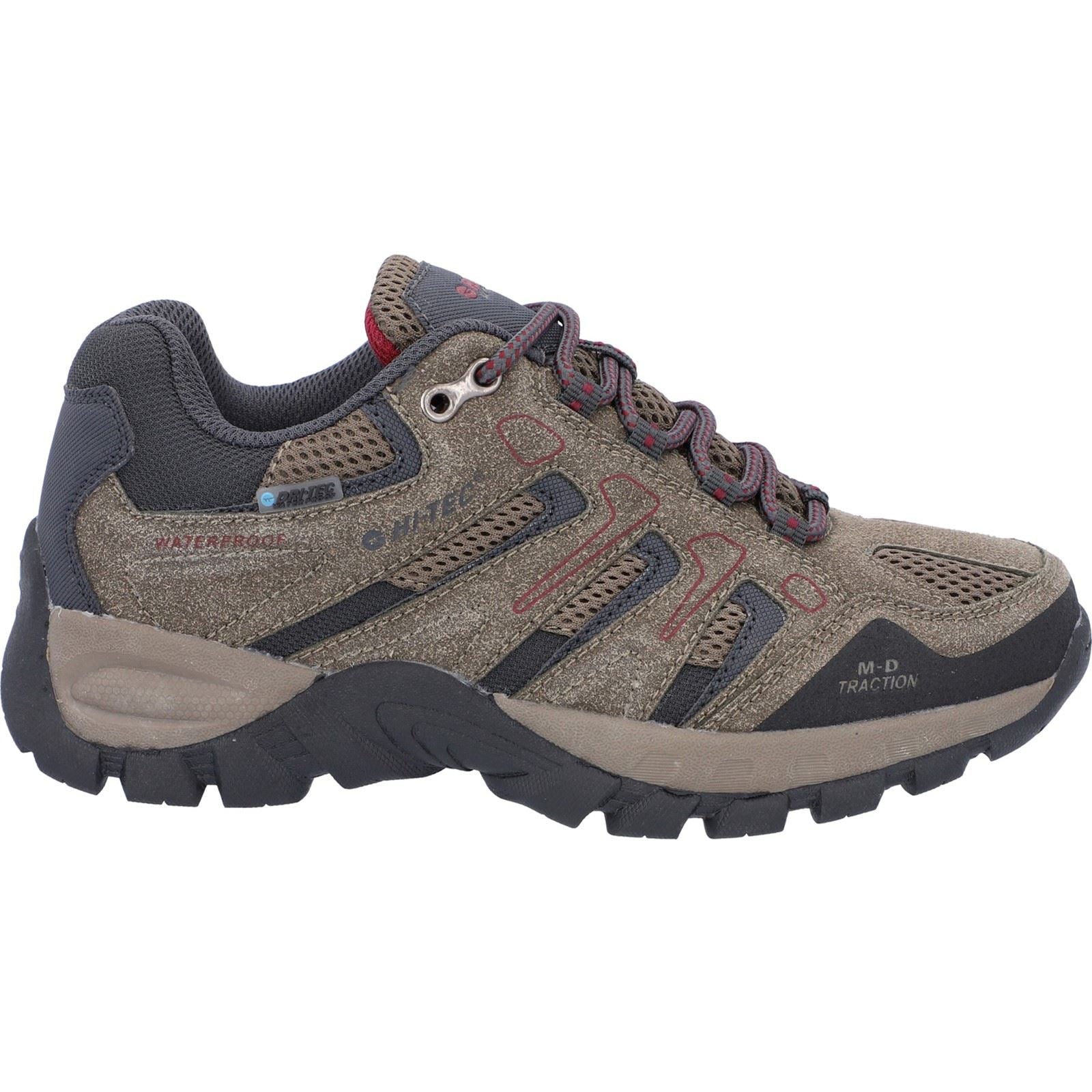Hi-Tec Torca Low Mesh Damen Wanderschuhe In Dunkeltaupe/Anthrazit