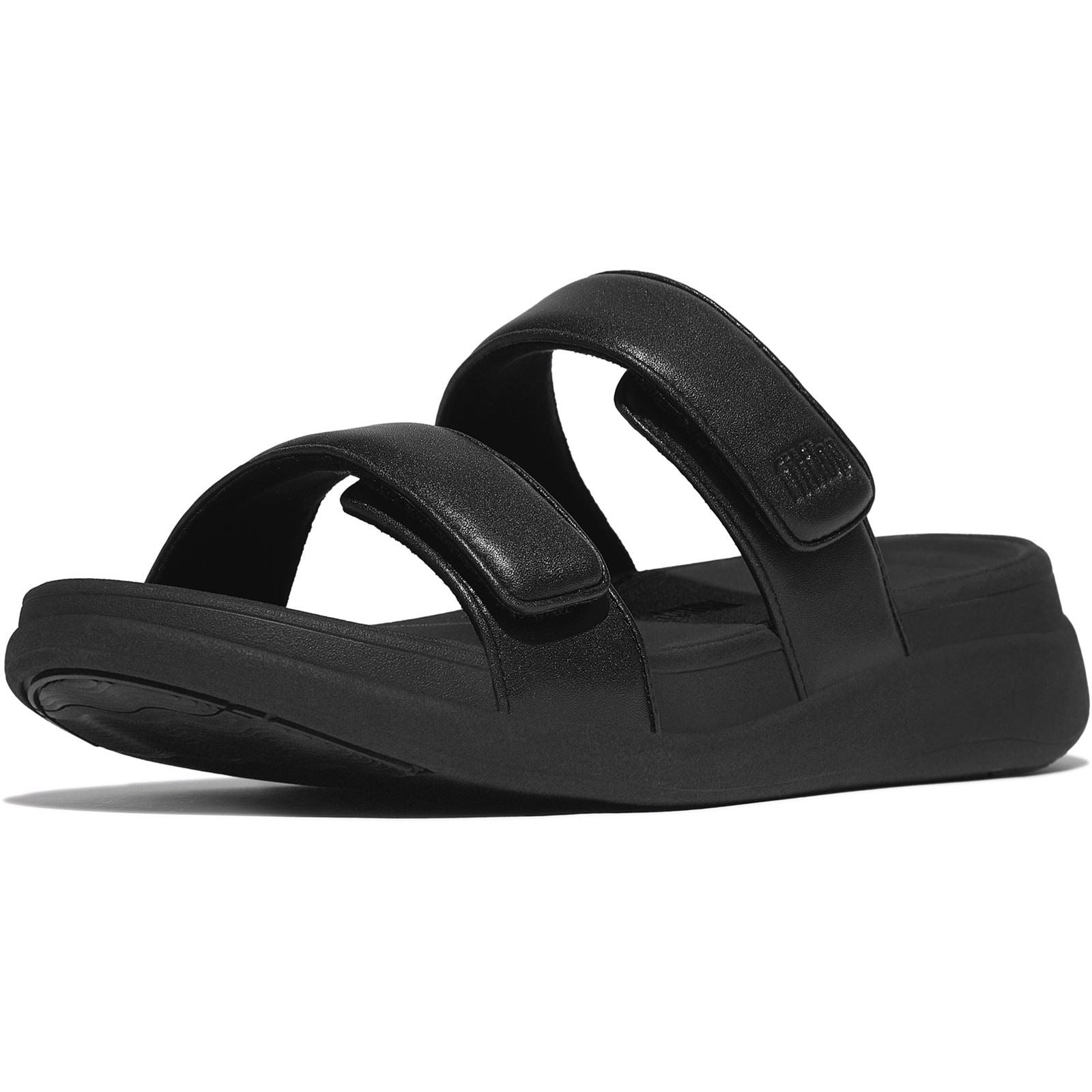Fitflop F-Mode Go Polyurethan Damenschuhe Ganz Schwarz Sandalen