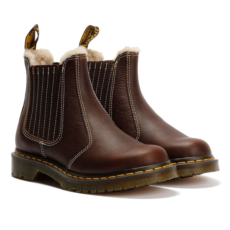 Dr. Martens 2976 Leonore II Chelsea Leder Damen Braune Stiefel