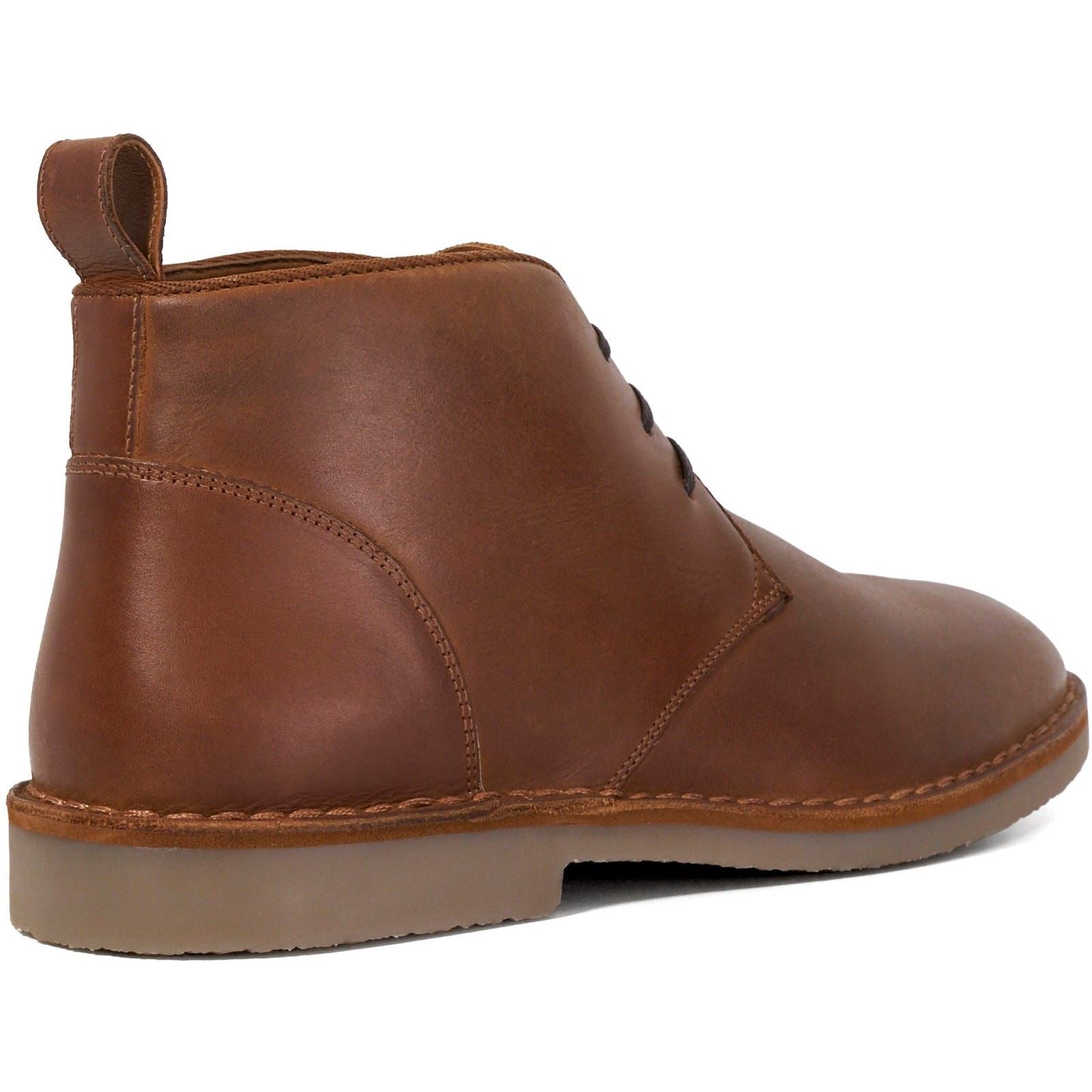 Dune Cashed Wildleder Herren Kastanienbraune Stiefeletten