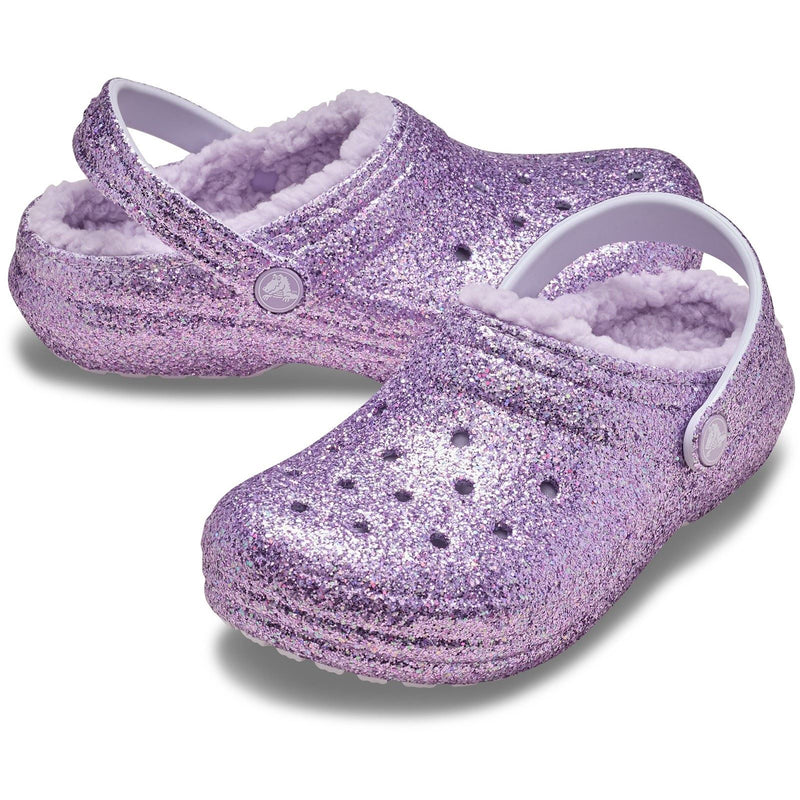 Crocs Classic Lined Thermoplastische Unisex Kinder Lila Mond Clogs