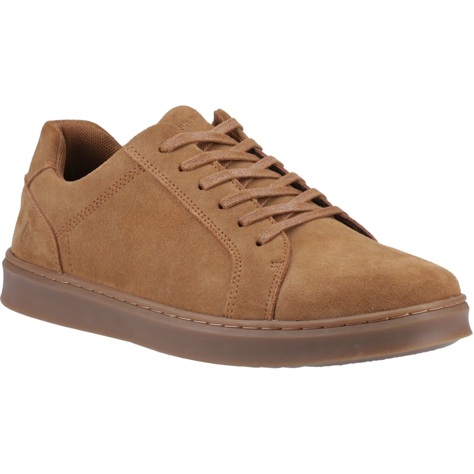 Hush Puppies Madden Herren Wildleder Turnschuhe In Braun