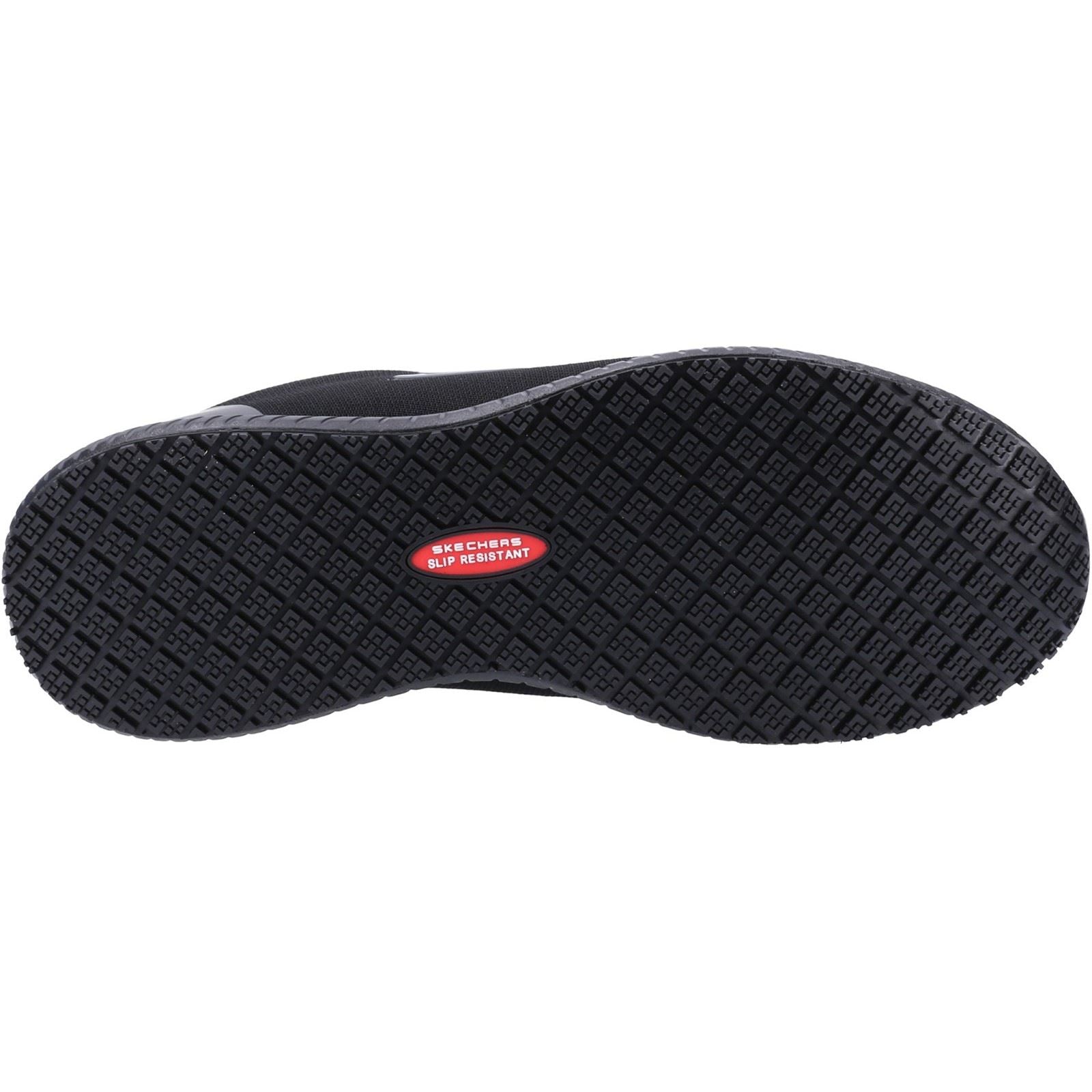 Skechers Workwear Squad SR Myton Textil Herren Schwarze Sicherheits-Sneaker