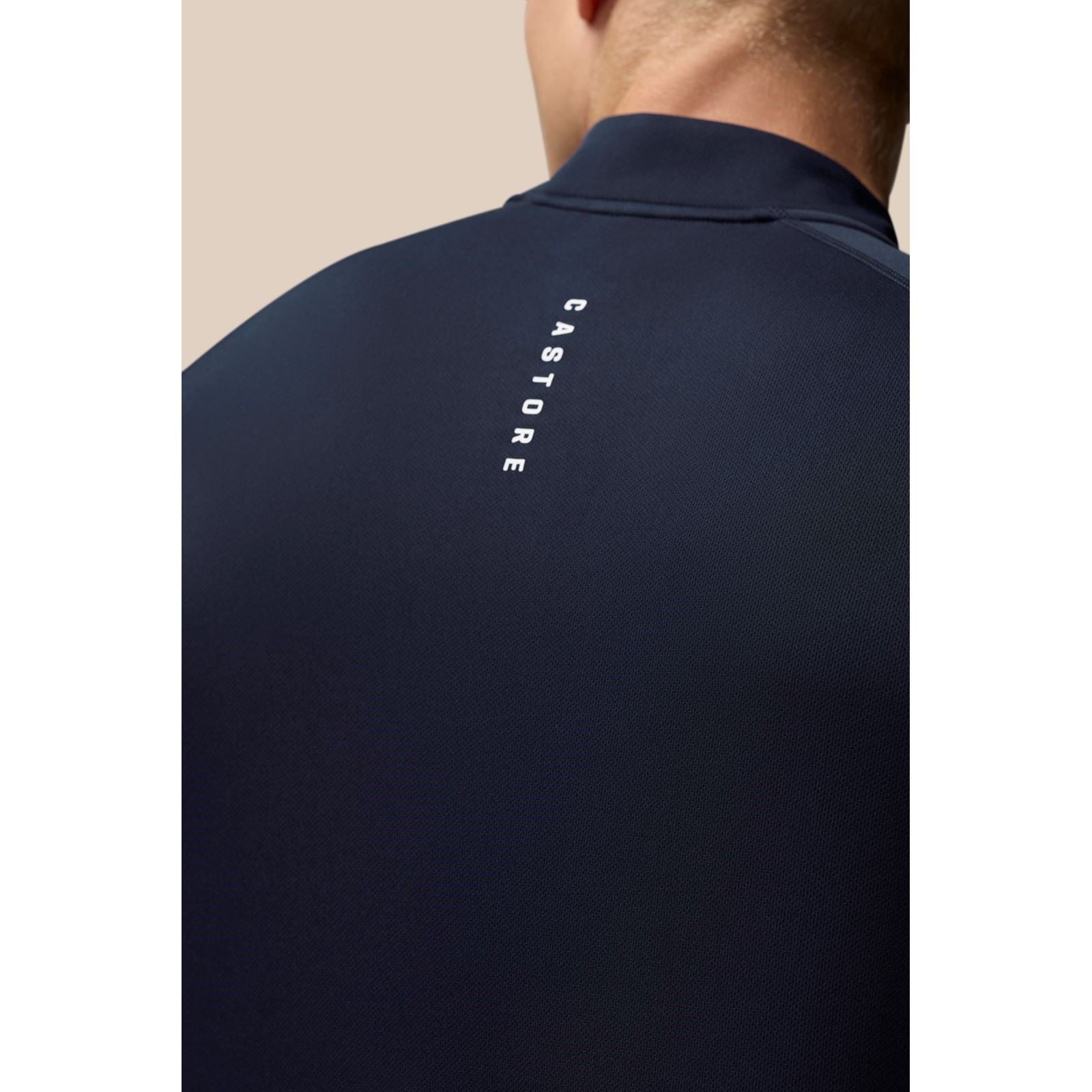 Castore Adapt Training 1/4 Zip Top Polyester Herren Blaue Sport-T-Shirts