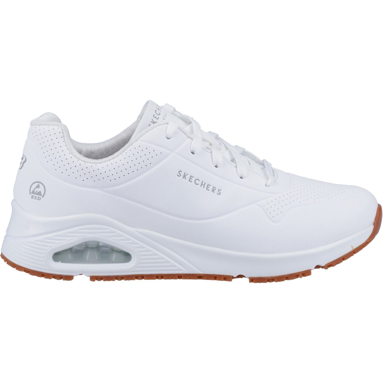 Skechers Workwear Work Relaxed Fit: Uno SR Damen Weiße Sicherheits-Sneaker