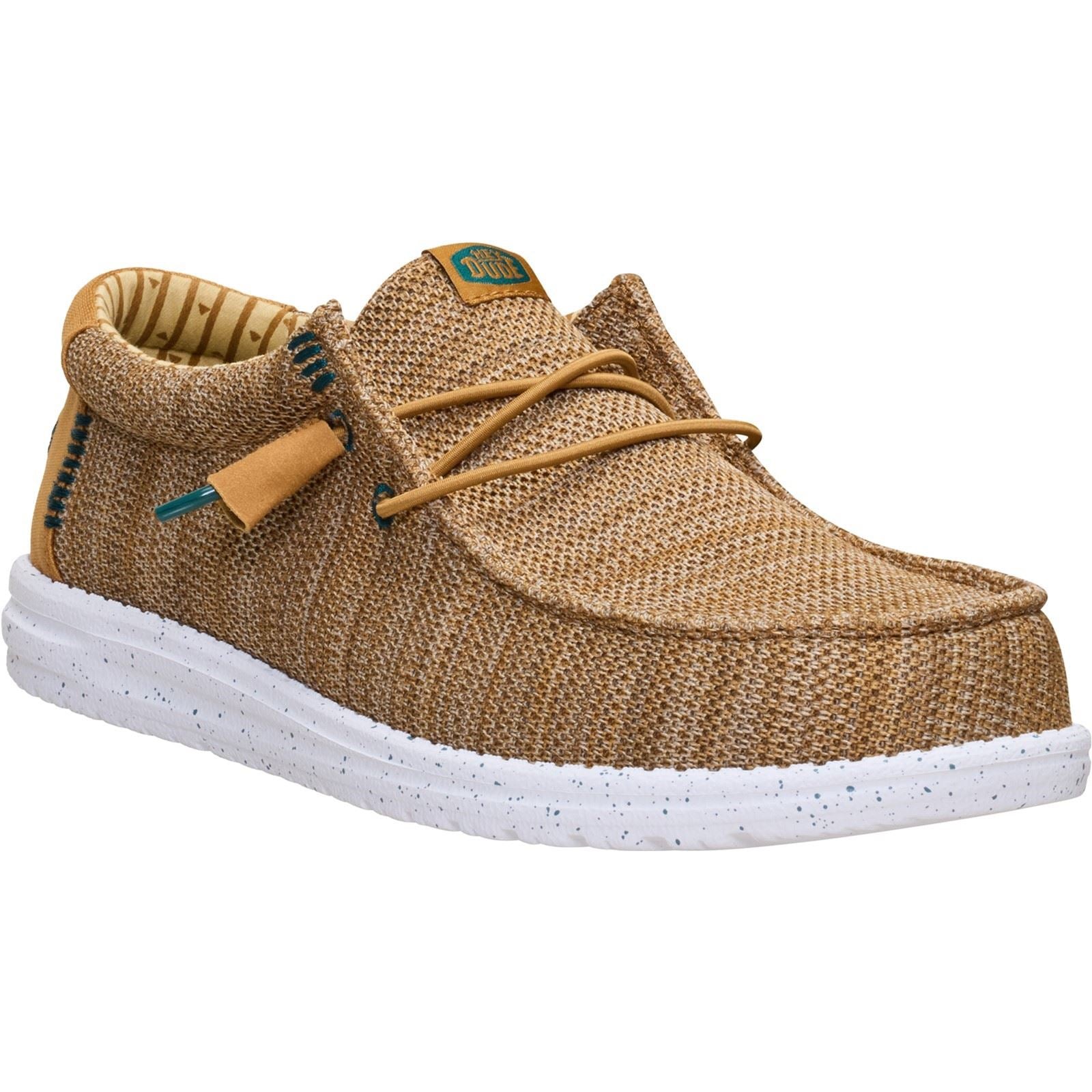 HEYDUDE Wally Stretch Sox Polyester Herren Loafers In Knochenbraun/Multi