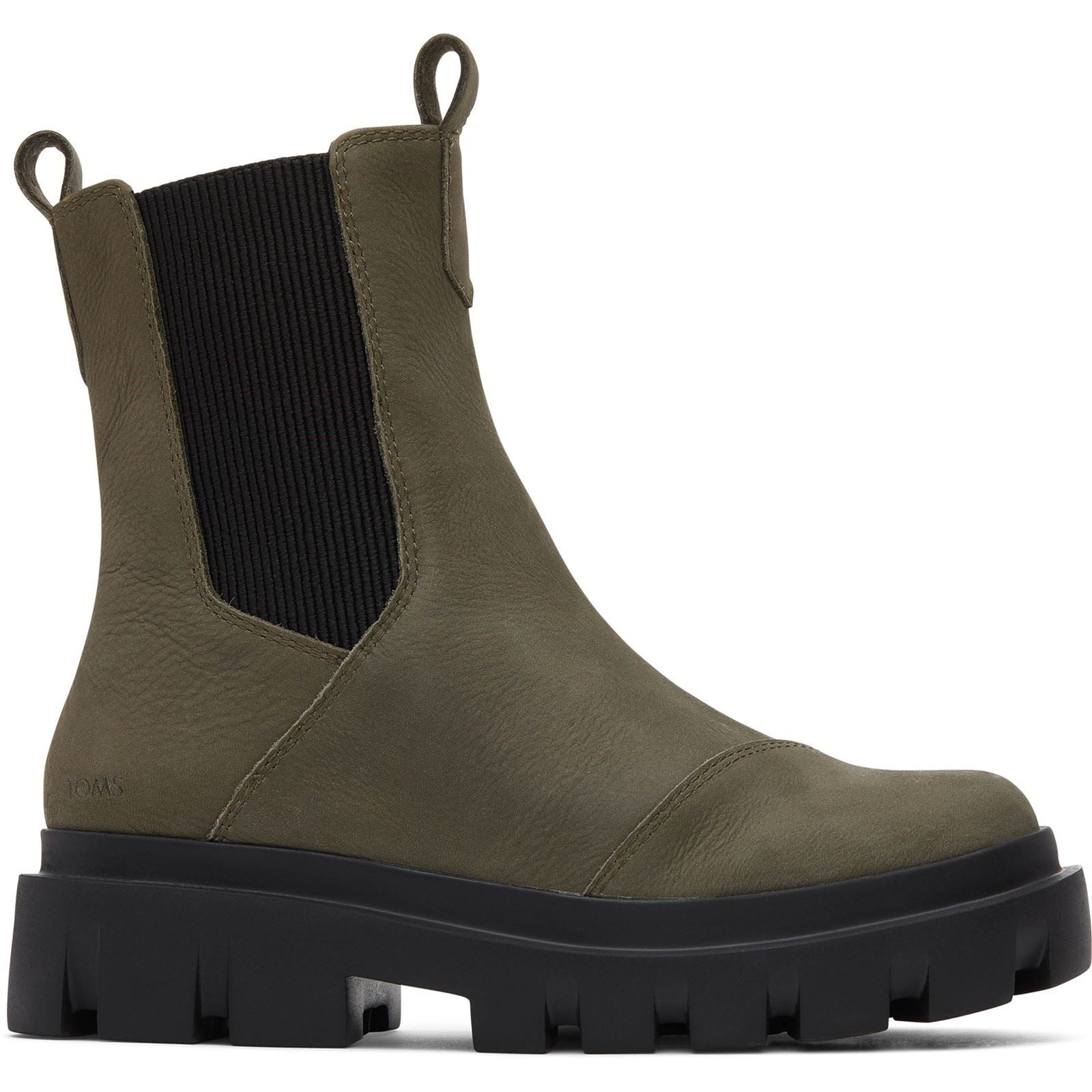 TOMS Rowan Lederstiefel Für Damen In Olivgrün
