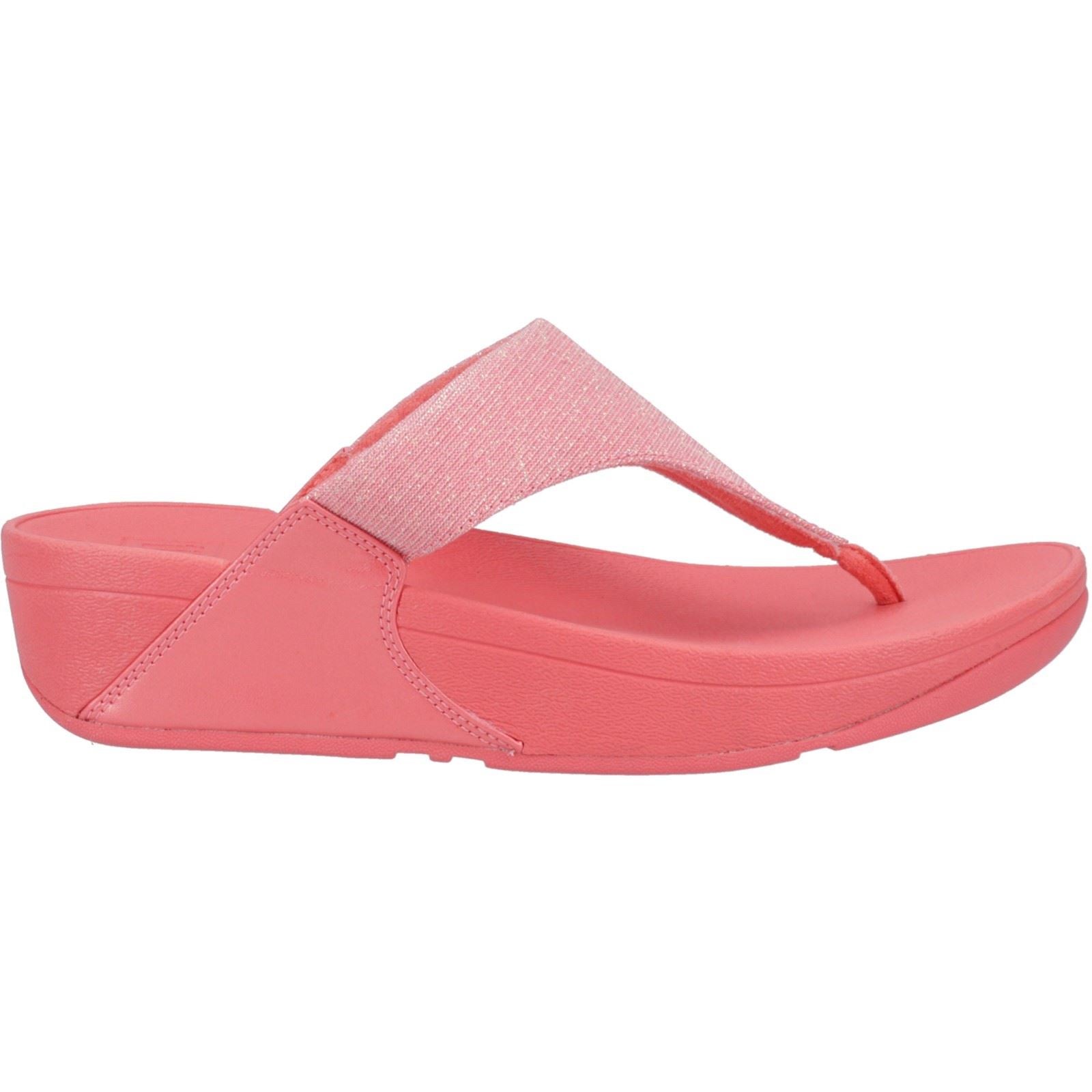 Fitflop Lulu Shimmerlux Polyester Damen Rosy Coral Sandalen