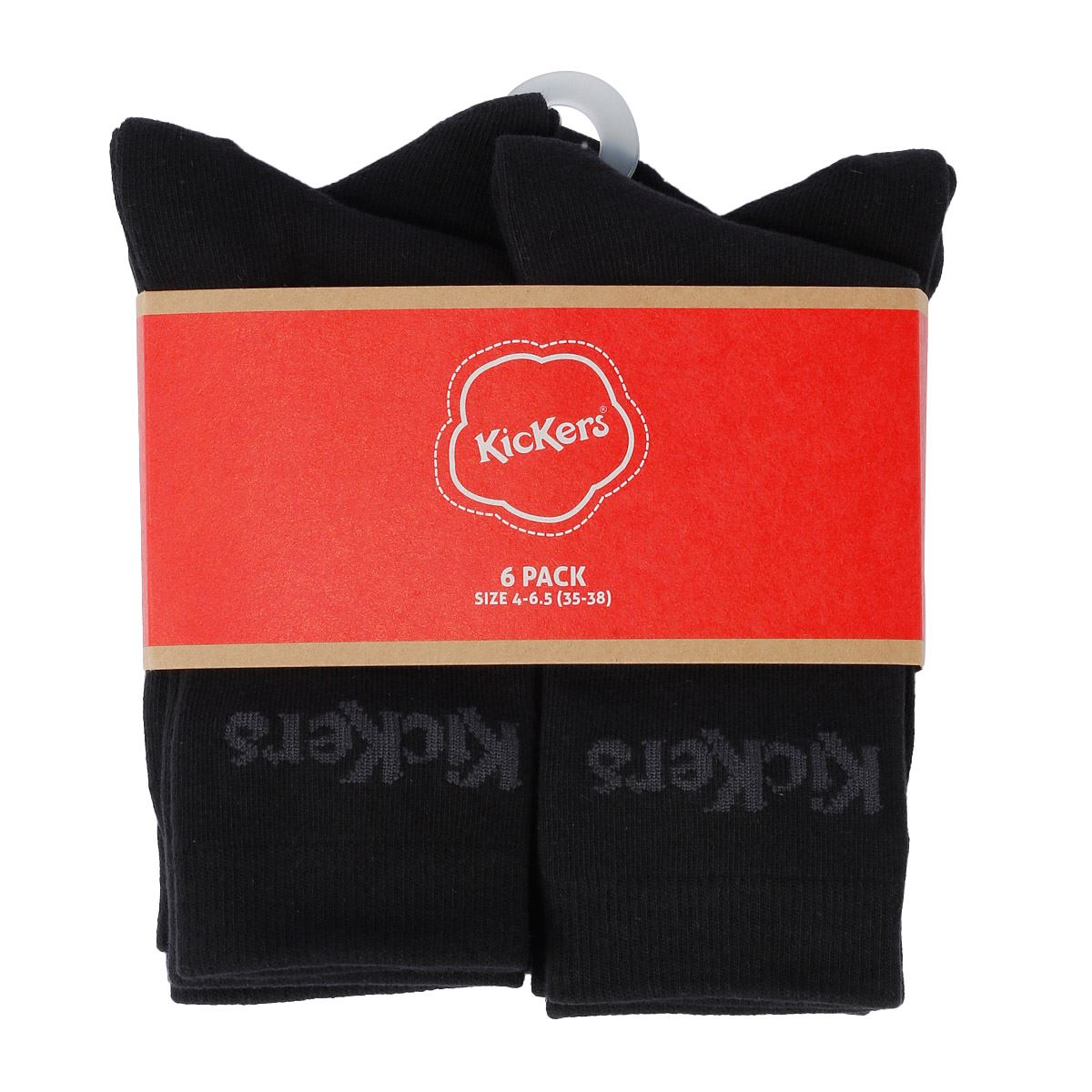 Kickers 6er-Pack Schwarze Socken