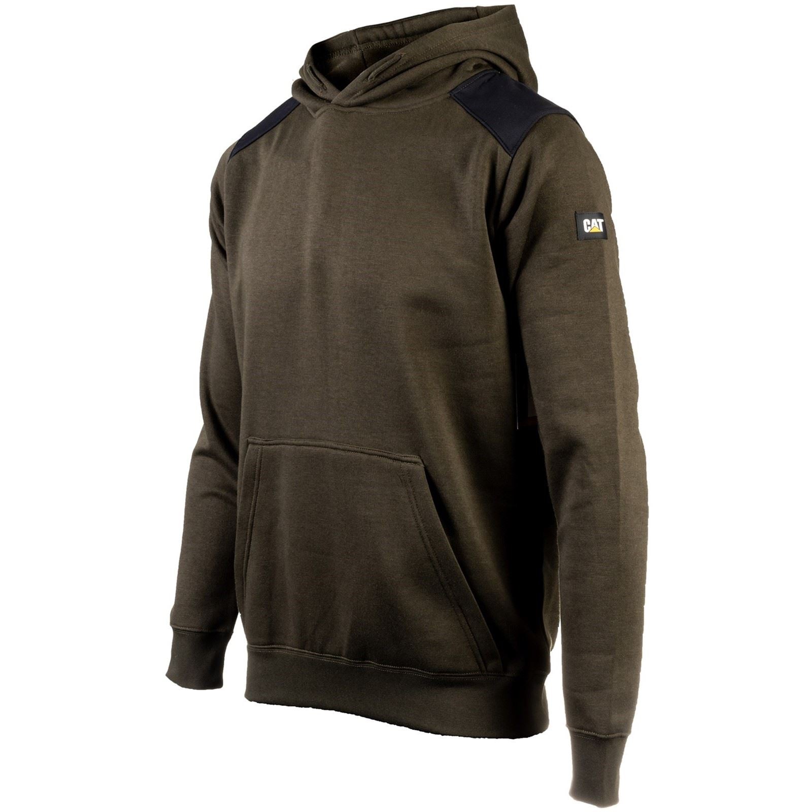 Caterpillar Essentials Polyester Herren Grün Kapuzenpullover