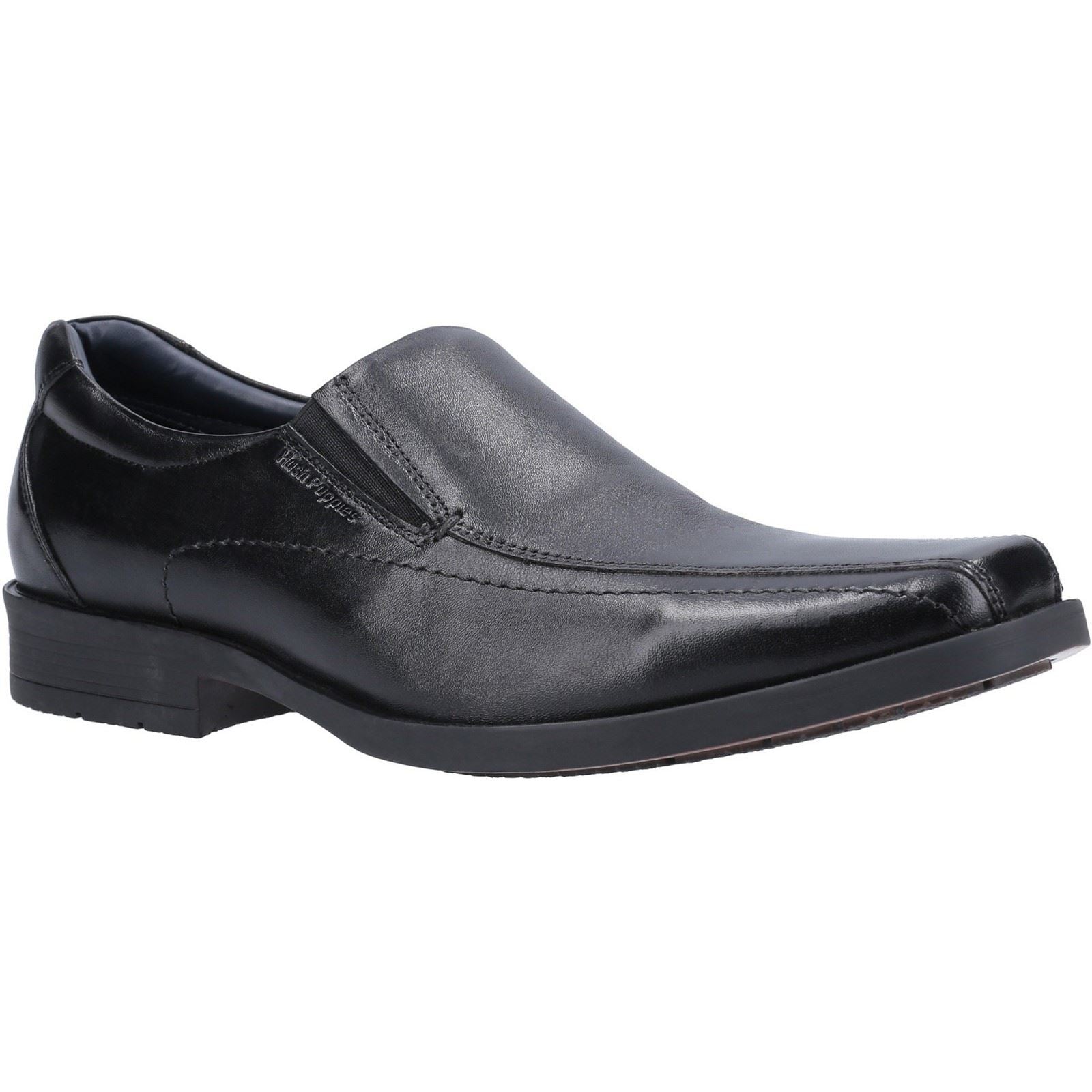 Hush Puppies Brody Leder-Herrenschuhe Zum Hineinschlüpfen In Schwarz
